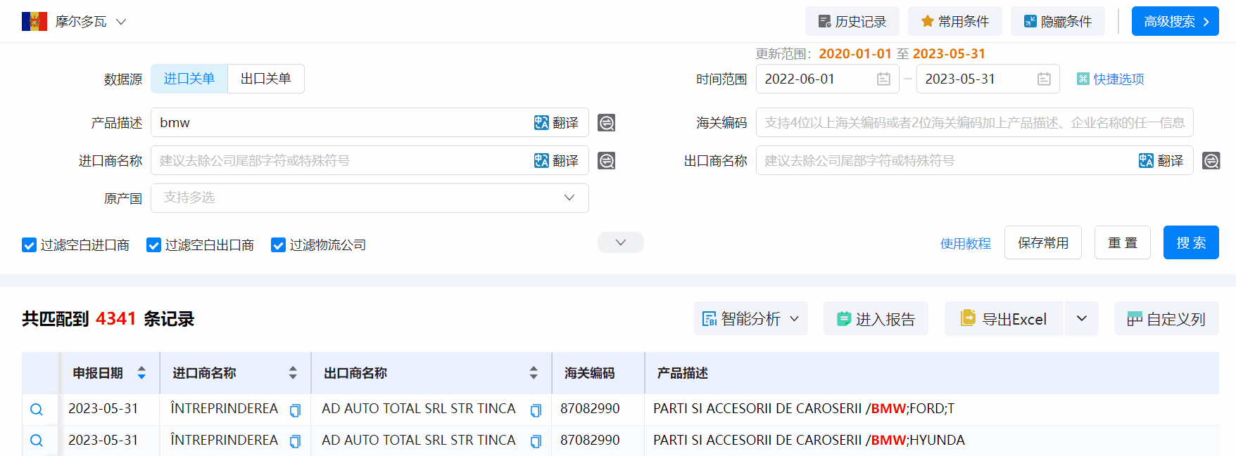 海关数据,摩尔多瓦海关数据,k8凯发国际海关数据